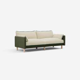 Cozy 3 Seater Sofa - Dark Green Velvet - thumbnail 4