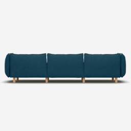 Pillow 5 Seater Sofa - Teal Velvet - thumbnail 4