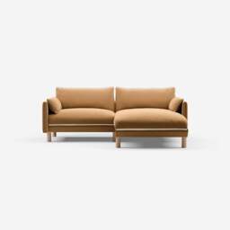 Cozy 3 Seater LH Chaise Sofa - Ochre Cotton - thumbnail 4