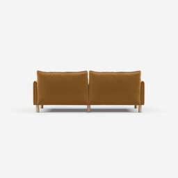 Cozy 3 Seater LH Chaise Sofa - Ochre Cotton - thumbnail 5