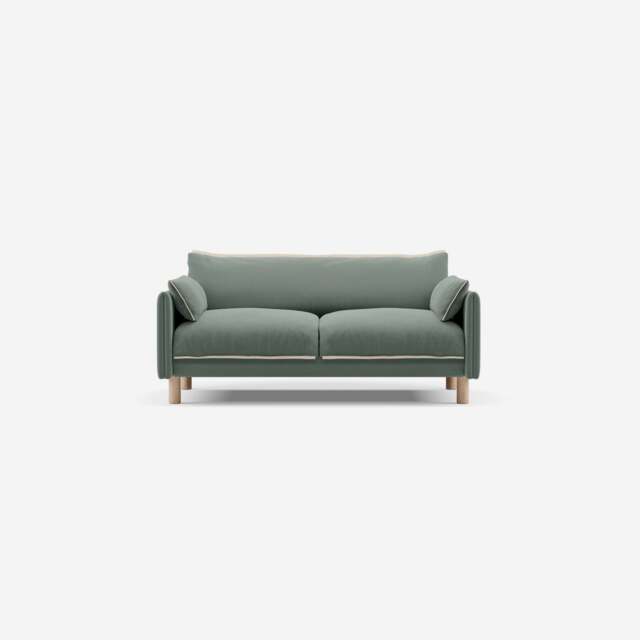 Cozy 2 Seater Sofa - Sage Cotton - image 1