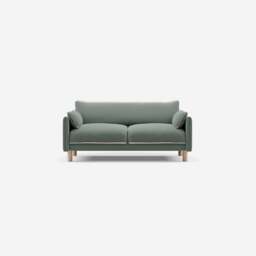 Cozy 2 Seater Sofa - Sage Cotton - thumbnail 1