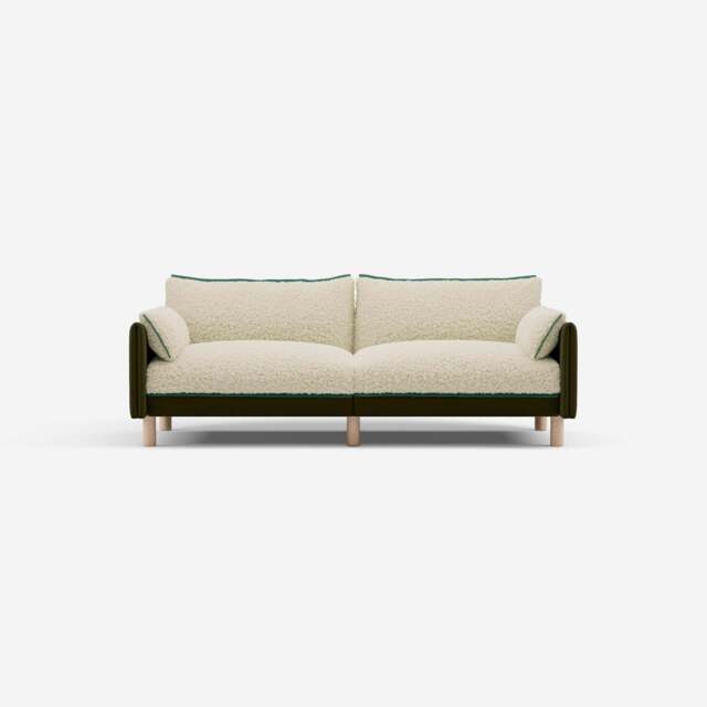 Cozy 3 Seater Sofa - Meadow Cotton - image 1