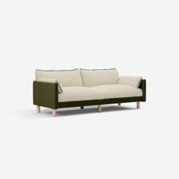 Cozy 3 Seater Sofa - Meadow Cotton - thumbnail 3