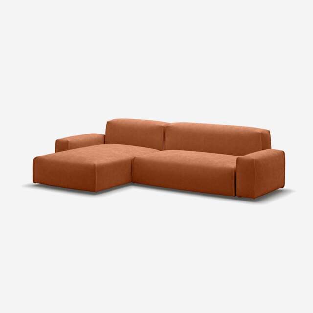 Float 4 Seater LH Chaise Sofa - Henna Cotton - image 1
