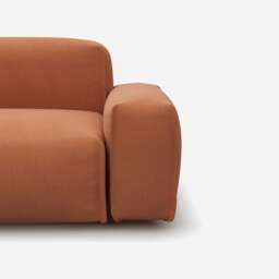 Float 4 Seater LH Chaise Sofa - Henna Cotton - thumbnail 2