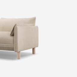 Cozy 3 Seater Sofa - Cream Textured Weave - thumbnail 2
