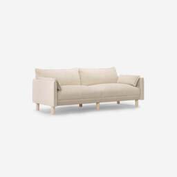 Cozy 3 Seater Sofa - Cream Textured Weave - thumbnail 3