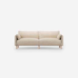 Cozy 3 Seater Sofa - Cream Textured Weave - thumbnail 1