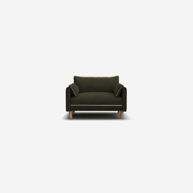Cozy 1.5 Seater Sofa - Green Boucle II - image 1