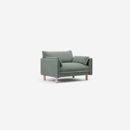 Cozy 1.5 Seater Sofa - Sage Cotton - thumbnail 3