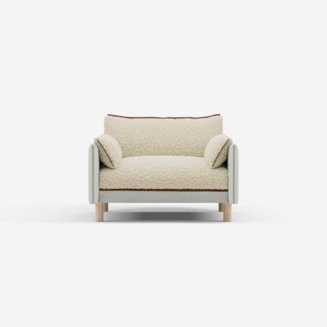 Cozy 1.5 Seater Sofa - Natural Cotton - image 1