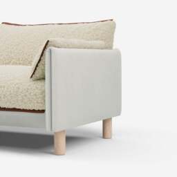 Cozy 1.5 Seater Sofa - Natural Cotton - thumbnail 2