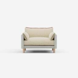 Cozy 1.5 Seater Sofa - Natural Cotton - thumbnail 1