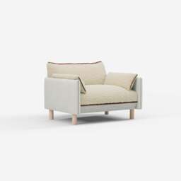 Cozy 1.5 Seater Sofa - Natural Cotton - thumbnail 3