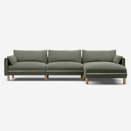 Cozy 5 Seater RH Chaise Sofa - Meadow Cotton - thumbnail 3