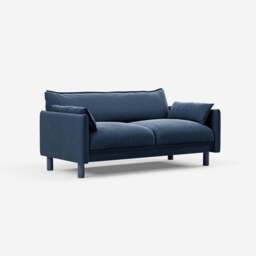 Cozy 2 Seater Sofa - Midnight Blue Velvet - thumbnail 3