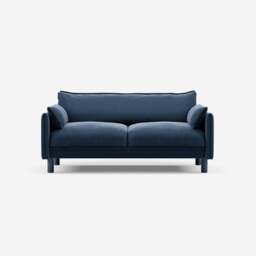 Cozy 2 Seater Sofa - Midnight Blue Velvet - thumbnail 1