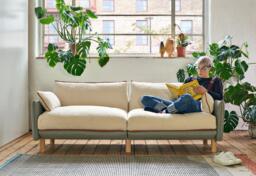 Cozy 5 Seater LH Chaise Sofa - Ecru Weave - thumbnail 8