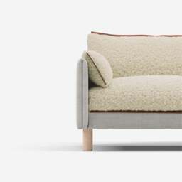 Cozy 5 Seater LH Chaise Sofa - Ecru Weave - thumbnail 4