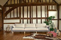 Cozy 5 Seater LH Chaise Sofa - Ecru Weave - thumbnail 7