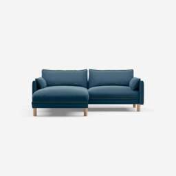 Cozy 3 Seater LH Chaise Sofa - Teal Velvet - thumbnail 3