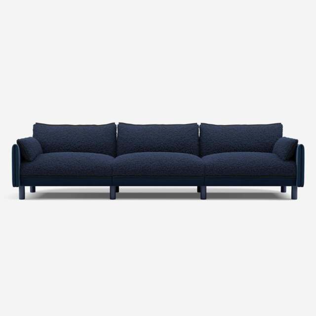 Cozy 5 Seater Sofa - Midnight Blue Velvet - image 1
