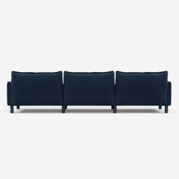 Cozy 5 Seater Sofa - Midnight Blue Velvet - thumbnail 4