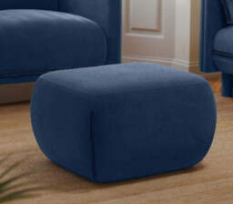 Cozy Pouffe - Midnight Blue Velvet - thumbnail 2