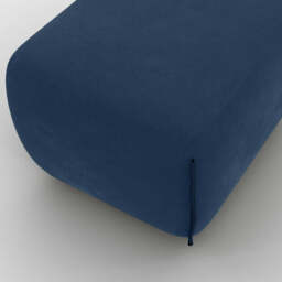 Cozy Pouffe - Midnight Blue Velvet - thumbnail 4