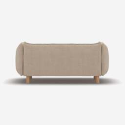 Pillow 2 Seater Sofa - Cream Textured Weave - thumbnail 4