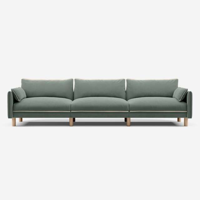 Cozy 5 Seater Sofa - Sage Cotton - image 1