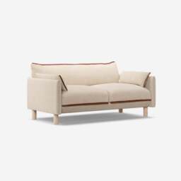 Cozy 2 Seater Sofa - Cream Textured Weave - thumbnail 3