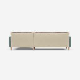 Cozy 4 Seater RH Chaise Sofa - Sage Cotton - thumbnail 4