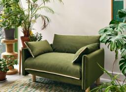 Cozy 1.5 Seater Sofa - Sage Cotton - thumbnail 7
