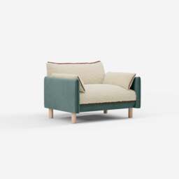 Cozy 1.5 Seater Sofa - Sage Cotton - thumbnail 3