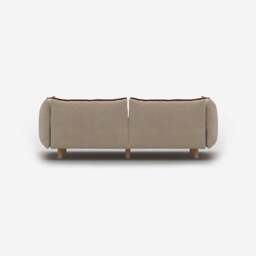 Pillow 3 Seater Sofa - Cream Textured Weave - thumbnail 5