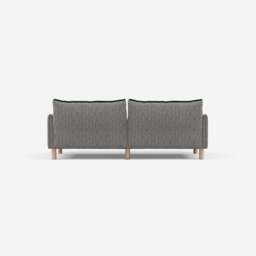 Cozy 3 Seater Sofa - Salt & Pepper Textured Weave - thumbnail 4
