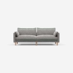 Cozy 3 Seater Sofa - Salt & Pepper Textured Weave - thumbnail 1