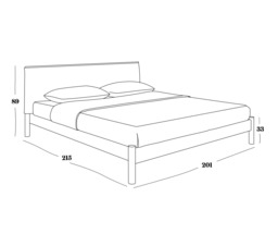 Cozy Bed - Super King - Tan Vegan Leather Frame - Ecru Boucle Headboard - thumbnail 9