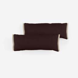 Side Cushions - Dark Brown Velvet