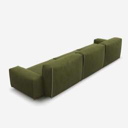 Float 5 Seater Sofa - Dark Green Velvet - thumbnail 5