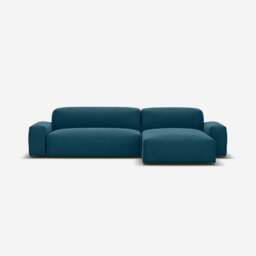 Float 4 Seater RH Chaise Sofa - Teal Velvet - thumbnail 3