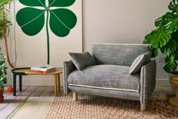 Cozy 2 Seater Sofa - Cream Textured Weave - thumbnail 7