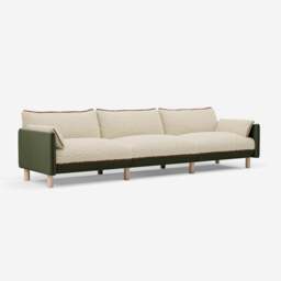 Cozy 5 Seater Sofa - Dark Green Velvet - thumbnail 4