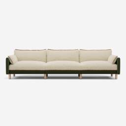 Cozy 5 Seater Sofa - Dark Green Velvet - thumbnail 1