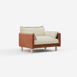 Cozy 1.5 Seater Sofa - Henna Cotton - thumbnail 3