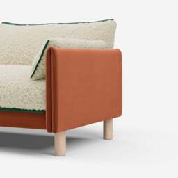 Cozy 1.5 Seater Sofa - Henna Cotton - thumbnail 2