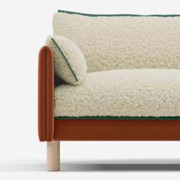 Cozy 1.5 Seater Sofa - Henna Cotton - thumbnail 4