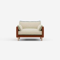 Cozy 1.5 Seater Sofa - Henna Cotton - thumbnail 1